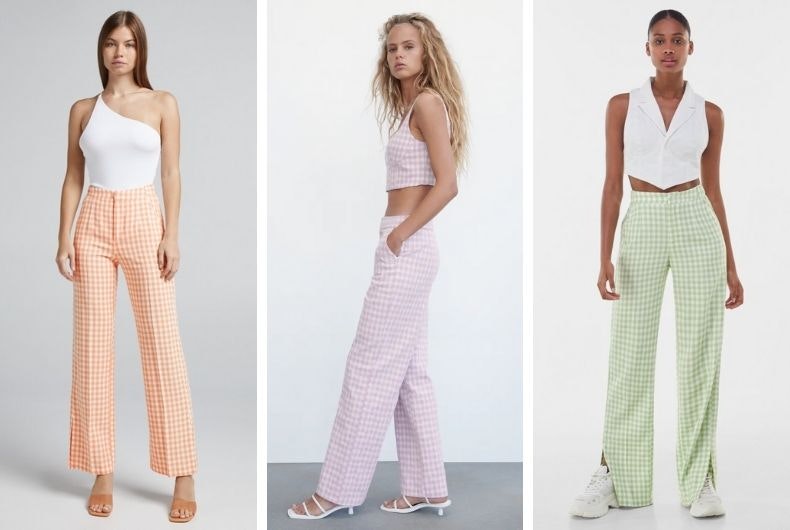 No hay verano sin pantalones de estampado Vichy