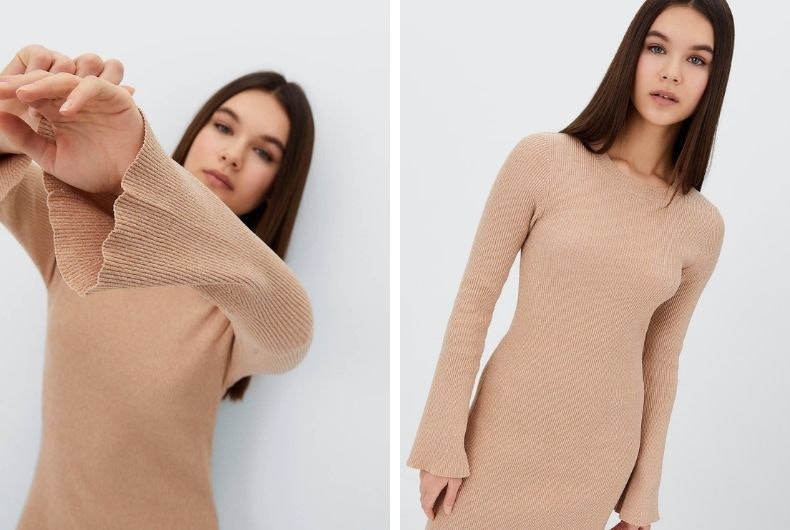 Prendas de Stradivarius en tonos crudos, beige y tierra