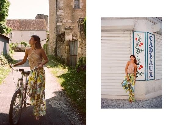 pantalón de zara estampado